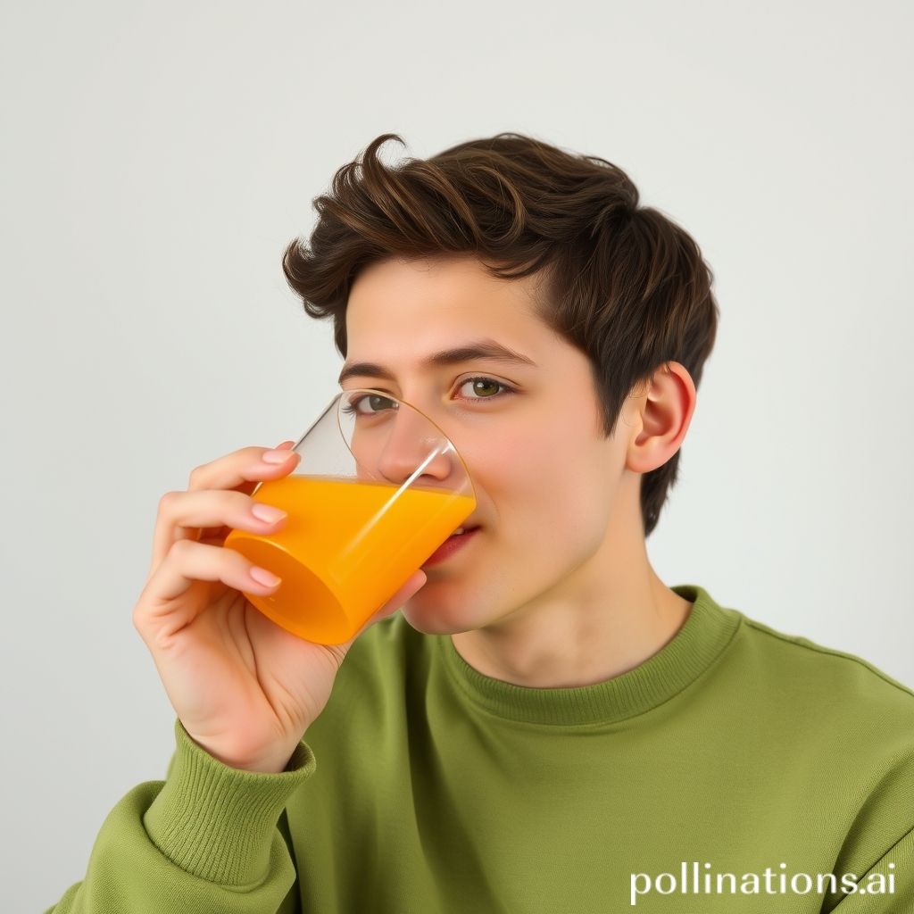 can you drink orange juice while fasting